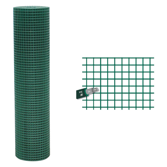 RETE ELETTROSALDATA PLASTIFICATA H 150 cm - 12 x 12 mm - F.1,2
