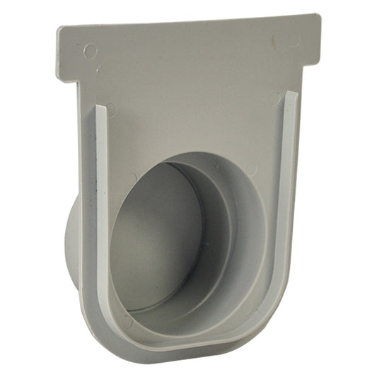 TESTATA IN PVC PER CANALETTA cm 13 x 50 x 14  Ã˜ 7,5-9