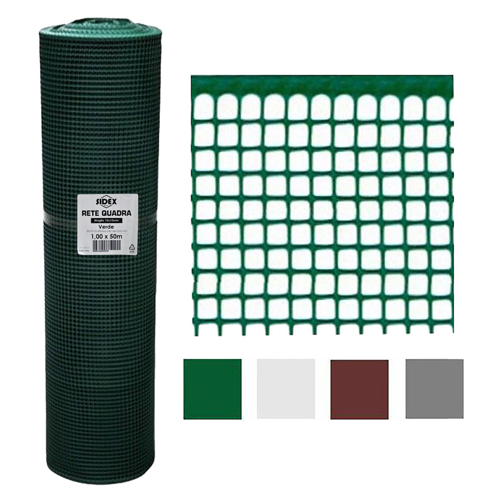 RETE DI PROTEZIONE PER BALCONI 'QUADRANET' mt. 1 x 50 - colore verde