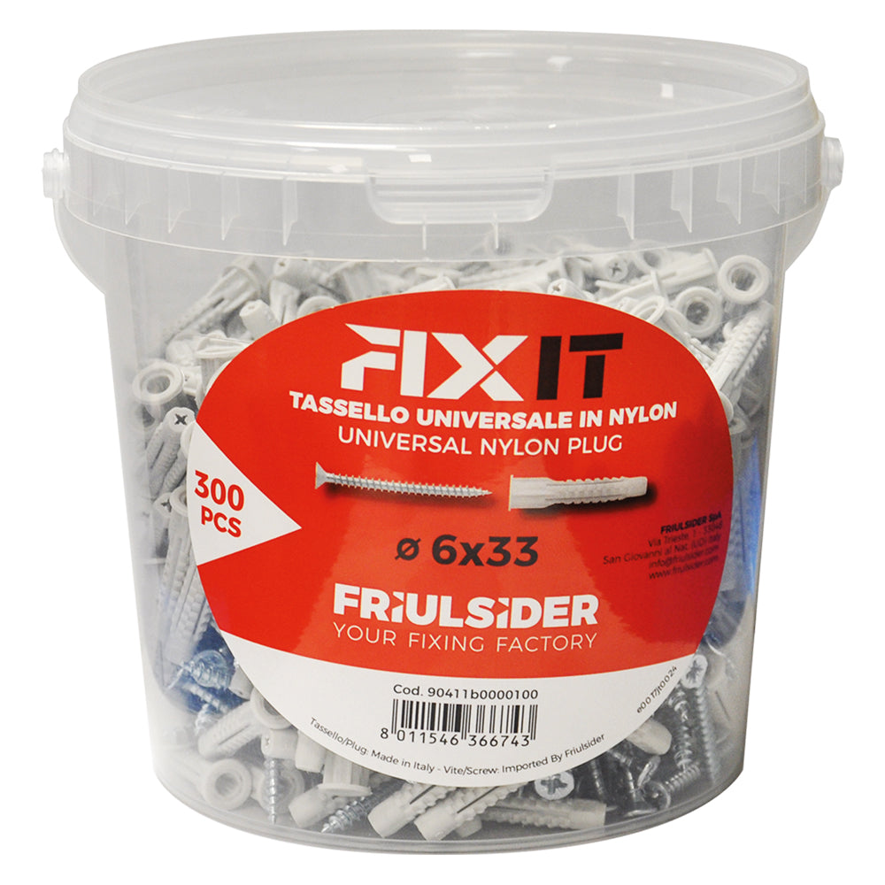 TASSELLO NYLON 'FIXIT' Ã˜ 8 x 51 mm TSP 5 x 60 mm 130 pz