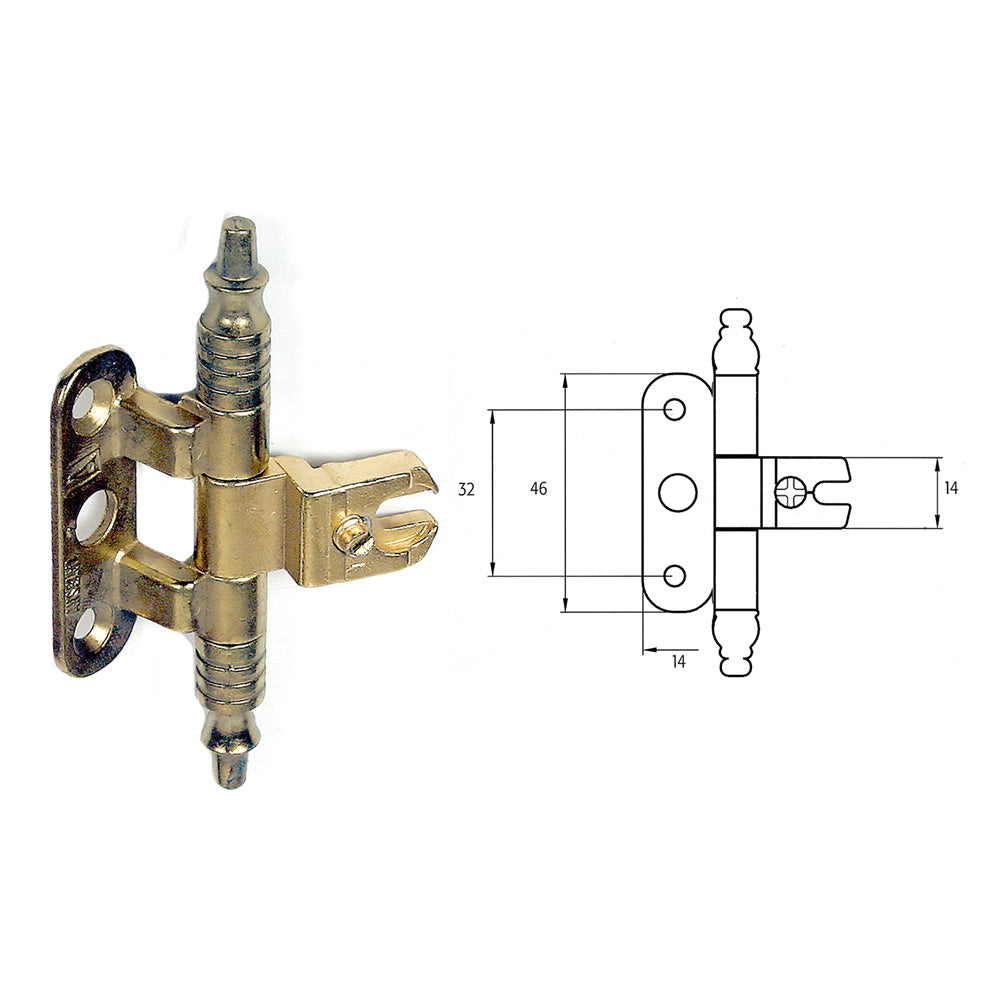 CERNIERA PER MOBILI 'A0113' oro