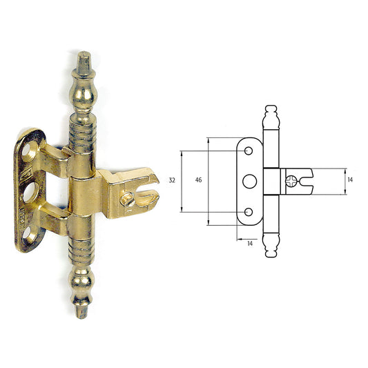 CERNIERA PER MOBILI 'A0114' oro