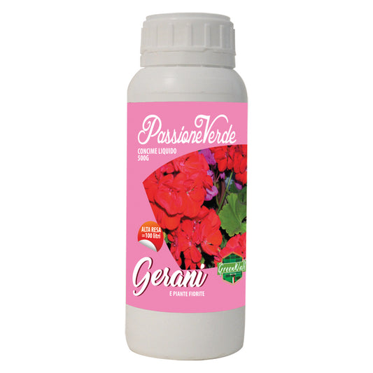 CONCIME LIQUIDO 'GERANI E PIANTE FIORITE' Gr. 500