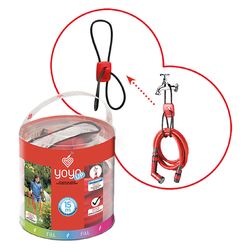 TUBO ESTENSIBILE PER GIARDINO IN KIT 'YOYO UP' fino a 25 mt.