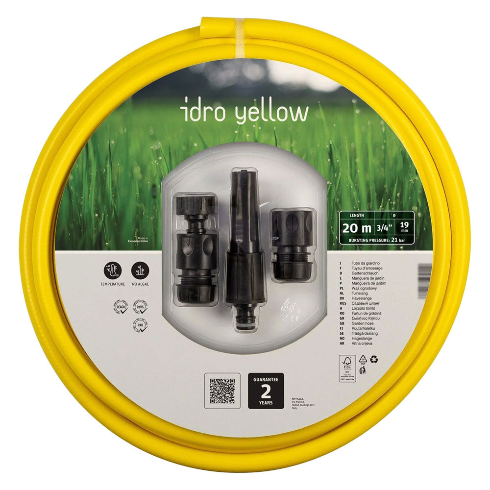 TUBO CON KIT 'IDRO YELLOW' mm 15 x mt 25 - 5/8