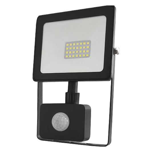 PROIETTORE A LED CON SENSORE PRESENZA 20W - mm 160 x 115 x 50 / 4000K (1600 lm)