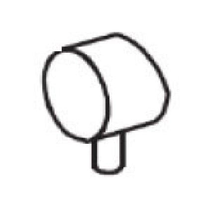 MANOPOLA P/ART. 100-PAI-B 100-PAV-N 100-PAB-B/N                       