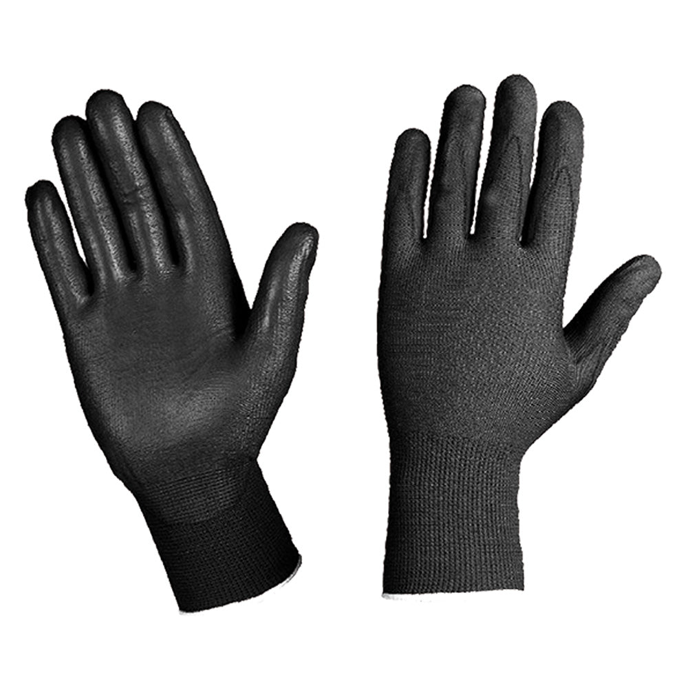 GUANTI NYLON/POLIURETANO Tg. M - colore nero