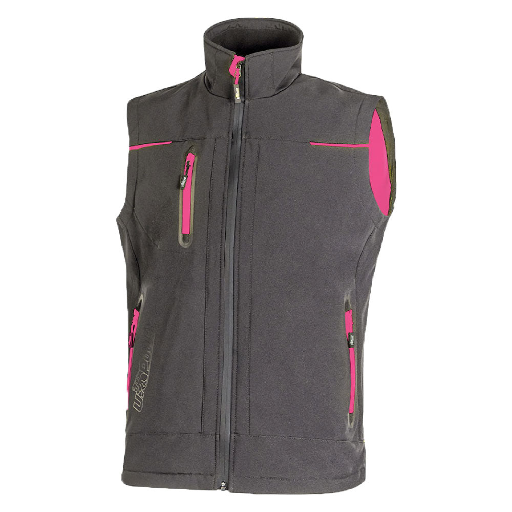 GILET 'UNIVERSE LADY' taglia L - colore grey fucsia