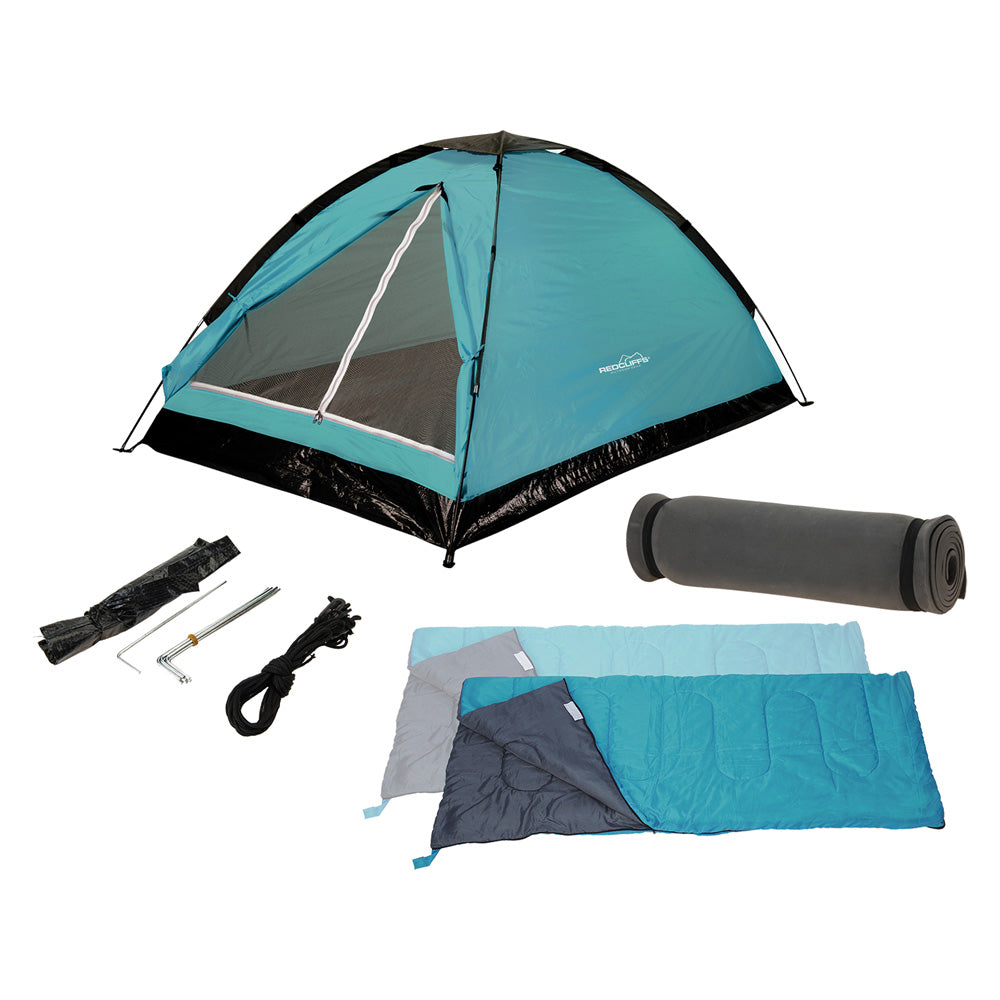 TENDA CON ACCESSORI CAMPEGGIO IN SET 5 pezzi