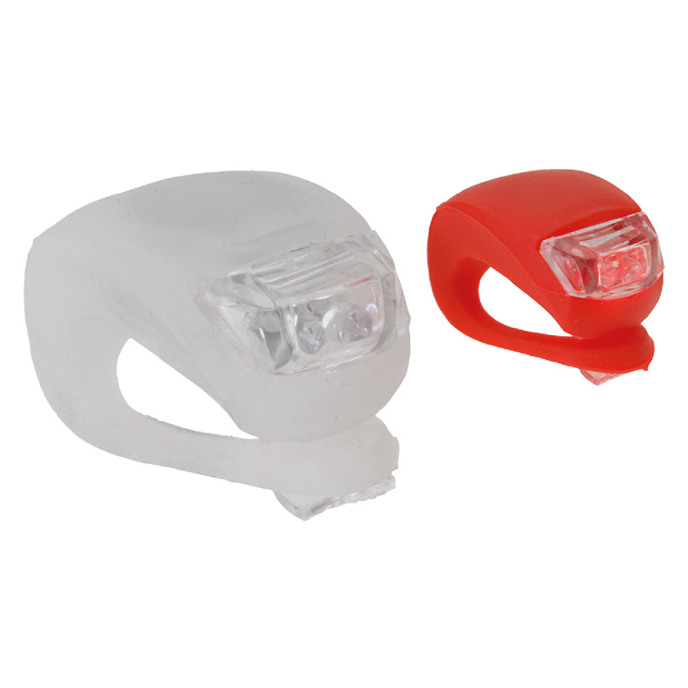 LUCI MINI PER BICICLETTA IN SET 2 led rosso/bianco