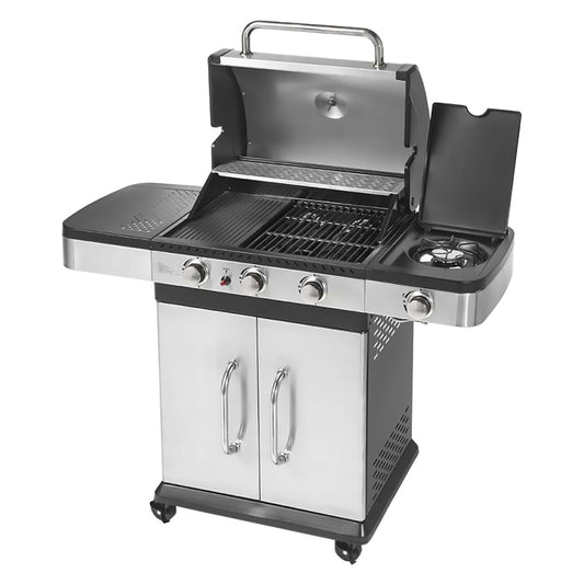 BARBECUE A GAS 'INDIANAPOLIS 4 TITANIUM' cm. 120 x 60 x h.138