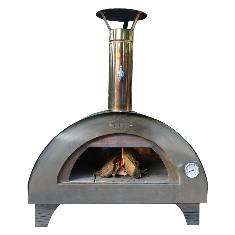 FORNO PORTATILE A LEGNA 'CLEMENTINO' cm. 72 x 50 x h 91 (esterno) - antracite