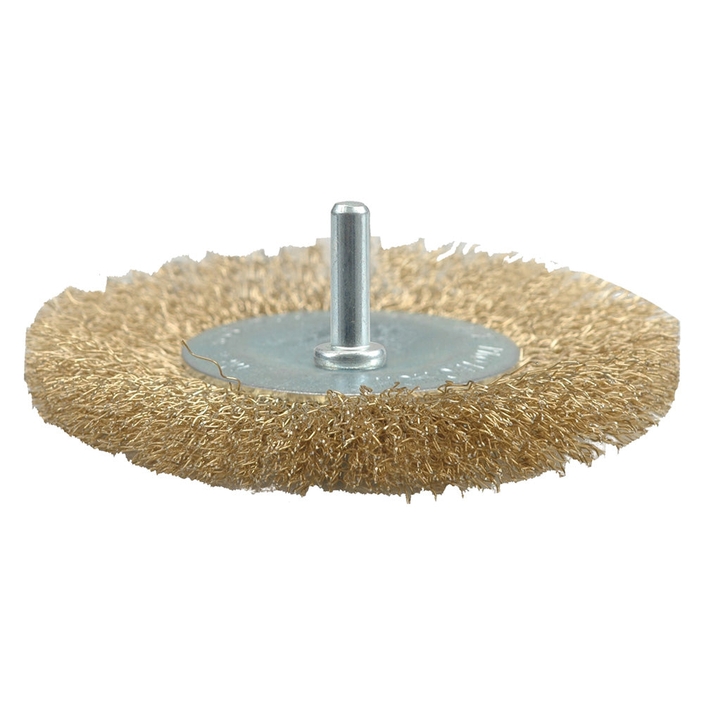 SPAZZOLA CIRCOLARE CON GAMBO Ã˜ mm  75 - spessore fili 10 mm