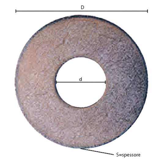 RONDELLA GREMBIALINA M 10- 2,5 x  40 x  10,5 mm